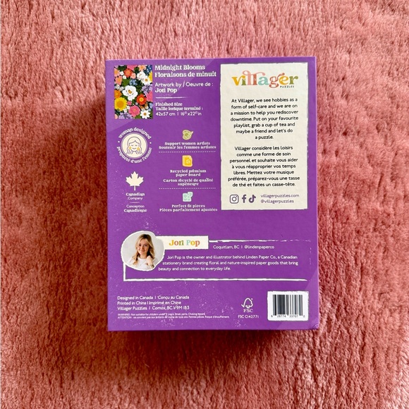 Villager Midnight Blooms 500 piece puzzle - Picture 2 of 5